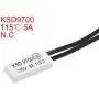 uxcell Normally Close Temperature Switch, 115℃ N.C 5A Thermal Switch Thermostat Temperature Control Switch Controller 2pcs