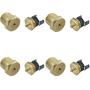 American Volt Electric Fan Thermostat Switch Temp Sending Unit NPT Thread Brass Thermo Probe 4-Pack (1/2