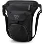 Peicees Leg Bag for Men Fanny Packs Women Men’s Outdoor Thigh Bags Motorcycle Ride Crossbody Backpack Shoulder Sling Pack Camping Hiking Cycling Riding (Black)