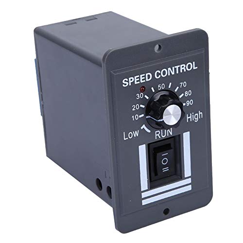 Motor Speed Controller, DC 12-60V 40A PWM Brush Motor Speed Controller Adjustable Motor Governor Reversible Switch