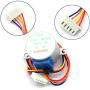 CenryKay 5pcs ULN2003 28BYJ-48 4-Phase Stepper Motor with 5V Drive Board and 10pcs Dupont Wire Male to Female Breadboard Jumper Wires Compatible with Arduino