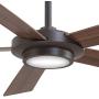 Minka-Aire F745-ORB Sabot 52 Inch Ceiling Fan with Integrated LED Light and DC Motor in Oil Rubbed Bronze Finish