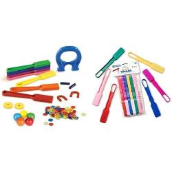 Learning Resources Super Magnet Lab Kit Age 5+ & Magnetic Wands Experiment Tool Age 3+ STEM Sensory Critical Thinking