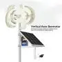 FTVOGUE 1200W Wind Turbine Kit 5 Blade Generator With Controller AC Motor Solar System White Lantern Type Double‑Layer ​for Cabins Camping Charging Boat[48V],Dynamo