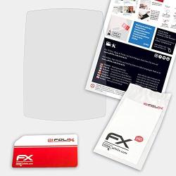 atFoliX Plastic Glass Protective Film Compatible with TwoNav Aventura Motor Glass Protector, 9H Hybrid-Glass FX Glass Screen Protector of Plastic
