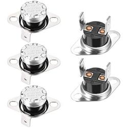 uxcell KSD301 Thermostat 130°C/266°F Normally Closed N.C Adjust Snap Disc Temperature Switch for Microwave,Oven,Coffee Maker 5pcs