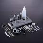 Metal DIY Stirling Model, Hot Air Stirling Engine Education Toy Electricity Power Generator Model for Kids Student