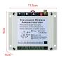 fushionsea Wireless Control Switch DC 12V 24V 36V Motor Forward and Reverse Switch, 2 Channel 30A Relay Remote Control Learning Switch Use for Garage Doors, Window, Motor & More