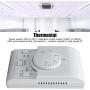 Line Voltage Thermostats Heating and Cooling Two-Way Room Mechanical Temperature Controller Adjustable Thermostat Switch for Central Air Conditioning