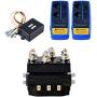 12V 500A Recovery Winch Solenoid HD Contactor Relay and Twin Wireless Remote Control for 8000lbs 12000lbs Rope Line Cable