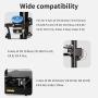 Creality Official 42-40 Stepper Motor, 3D Printer CR-10 X/Y-Axis Extruder Stepping Motor 2 Phase 1A 1.8 Degree 0.4 N.M, Compatible with CR-10 Series and Ender-3 Series E-axis （D-Shape）