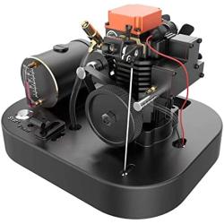 DLBJ Mini Desk Engine Model 4 Stroke Methanol Assembly DIY Engine Kits to Build That Run for Adults for Car Ship Airplane Educational RC Model Toys
