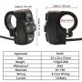 Motorcycle Turn Signal Headlight Horn Switch Motorcycle Head Light Control Switches 48V Waterproof Light Horn Turn Signal ON/Off Switch 7/8 inch Handlebar Switch for Scooter Electric Bike