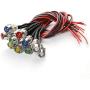 Amotor 10 pcs/Lot LED Indicator Light Lamp Pilot Dash Directional Car Truck Boat Blue red Green Yellow White (Tricolor)