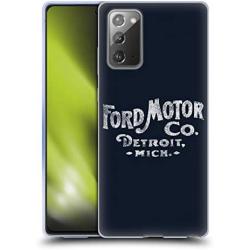 Head Case Designs Officially Licensed Ford Motor Company Detroit Logos Soft Gel Case Compatible with Samsung Galaxy Note20 / 5G