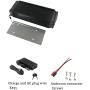 Jieoto Rear Rack Electric Bike Battery 52v/48v 15ah 17.5AH Lithium Battery for 1000W 750W 500W 350W Bike Motor, Mountain Bike Battery with Charger, Safety Lock, No Rack