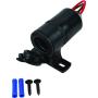 attwood 11862-6 Universal 12V Outlet Marine/RV with Mounting Kit, Black