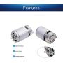 Fielect 18V DC Motor 20500RPM Round Shaft High Torque Electric Motor for DIY Electric/Electronic Projects, Drills, Robots, RC Vehicals, Remote Controlled Cars/Robot, Saw Repair/Replacement Engine