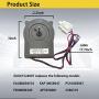 Upgraded EAU61524007 Refrigerator Evaporator Fan Motor(OEM), Fit for LG, Kenmore, Replace EAU60694510, EAP10058947, PD00006349, AP5950081, Fix Error Code ER, FF, 15 Years Warranty