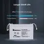 Renogy Deep Cycle AGM Battery 12 Volt 100Ah, 3% Self-Discharge Rate, 2000A Max Discharge Current, Safe Charge Most Home Appliances for RV, Camping, Cabin, Marine and Off-Grid System, Maintenance-Free