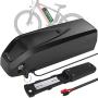 Jieoto E-Bike Lithium-ion Battery 48V 12.5AH Ebike Battery with Charger and BMS Protection Board Safe Lock, for E-Bike Battery 250W 350W 500W 650W Motor