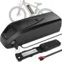 Jieoto E-Bike Lithium-ion Battery 48V 12.5AH Ebike Battery with Charger and BMS Protection Board Safe Lock, for E-Bike Battery 250W 350W 500W 650W Motor