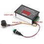 DC 6-60V 30A PWM DC Motor Speed Controller Speed Adjustable Stepless Governor Regulator Start Stop Switch for CNC Machine Tool Textile Printing
