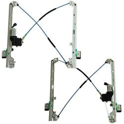 LAFORMO Front Left & Right Power Window Regulator with Motor Assembly Compatible with Silverado/Tahoe/Suburban/Avalanche 1500 2500 3500 00-06 Cadillac Escalade 02-06 GMC Yukon XL/Sierra