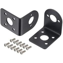 MECCANIXITY Motor Mounting Bracket Motor Holder 31x26x33mm Black with Screws for Motor 6 Pack
