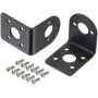 MECCANIXITY Motor Mounting Bracket Motor Holder 31x26x33mm Black with Screws for Motor 6 Pack