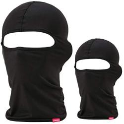 Balaclava Face Mask, 2 Pack Lightweight Motorcycle Black Warmer Ski Mask for Men Bandana