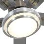 Indoor Ceiling Fan Light Fixtures - FINXIN Remote LED 52 Brushed Nickel Ceiling Fans For Bedroom,Living Room,Dining Room Including Motor,Remote Switch (52