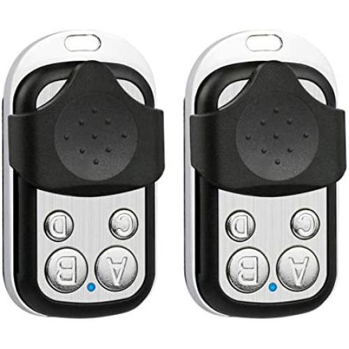 2 Pack - 433.92MHz Copy Remote Controller Metal Clone Remotes Auto Copy Duplicator for Gadgets Cars Motorcycles Home Garage Door