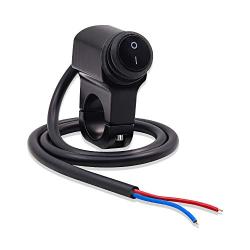 YnGia Motorcycle Handlebar Switch, Universal 7/8 inch Headlight Fog Spot light ON/OFF Switch Waterproof Aluminum Alloy Handlebar Mount Switch