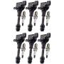 ENA Set of 6 Spark Plug and 6 Ignition Coil Pack Compatible with Nissan Infiniti Maxima Murano Pathfinder Quest Altima Q4 350Z FX35 G35 Replacement for UF349