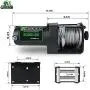 STIMULATER New 3000lbs.Load Capacity Winch 12V Steel Cable Winch Waterproof IP 67 Electric Winch with Wired Remote and Wireless Remotes, 4-Way Roller Fairlead, Strap and Hook for ATV/UTV/Boat (Black)…