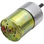Eilumduo DC 24V 60RPM Gear Motor High Torque Electric Micro Speed Reduction Geared Motor Eccentric Output Shaft 37mm Diameter Gearbox with 2 Terminals
