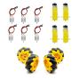 Gikfun Type 130 Miniature DC Motors, Smart Car Robot Mecanum Wheels for Arduino DIY