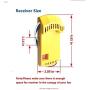 Universal Ceiling Fan Remote Control Kit with dimmer for 3 Speed AC Ceiling Fan Replacement for Hampton Bay Hunter KUJCE9103 FAN-53T Kit, Yellow