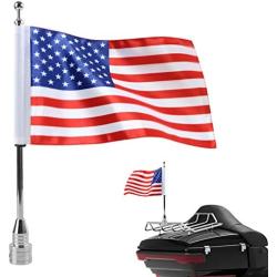 Motorcycle Flagpole Mount and American Flag - 6