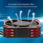 21000RPM RC Motor Cooling Fan, 8.5V 35MM Brushless RC Motor Heatsink, ESC Cooling Fan Heat Dissipation for 1/10 1/12 1/8 RC Car Sensored Brushless Motor(red)