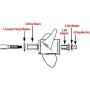 SouthMarine Boat Motor 835257K1 835257Q1 Propeller Prop Flo-Torq II Hub Kit for Mercury Mercruiser Alpha Bravo 135-300HP Outboard Engine