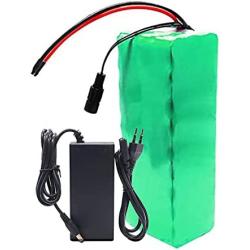Wnicek 48V E-Bike Battery Pack 13.5Ah 13S5P Waterproof PVC Customizable Lithium Battery Rechargeable Battery for 200W 350W 500W 750W 1000W Motor with Charger