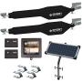 Ghost Controls Heavy-Duty Solar Automatic Gate Opener Kit for Driveway Swing Gates with Long-Range Solar Gate Opener Remote - Model TDS2XP