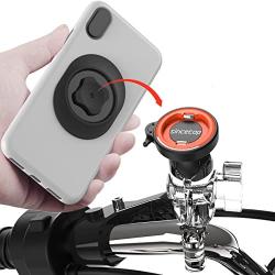 Universal 1” Ball Motorcycle Phone Mount,Quick Release Motor Bike Smartphone Holder 【Double Socket Arm not Included】