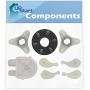 3363394 Washing Machine Pump & 285753A Washer Motor Coupler & 80040 Agitator Dogs Replacement for Kenmore 11027812692 Washer - Compatible Water Pump Assembly, Motor Coupling Kit & Agitator Dogs