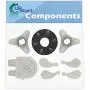 Pompe de lave-linge 3363394 & Coupleur Moteur 285753A & 80040 Chien d'Agitation de Remplacement pour Lave-linge Kenmore 11023812100 - Ensemble Pompe Compatible, Kit Coupleur Moteur & Chien d'Agitation Pompe de lave-linge 3363394 & Coupleur Moteur 285753A & 80040 Chien d'Agitation de Remplacement pour Lave-linge Kenmore 11023812100 - Ensemble Pompe Compatible, Kit Coupleur Moteur & Chien d'Agitation