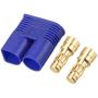 uxcell 3.5mm Bullets Connector Gold Plated EC3 Connector Plugs RC LIPO Battery ESC Motor DIY Parts Equipment End (Male) 2Sets