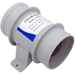 Inline Blower，Bilge Blower 12V 4A Marine Bilge Blower Air Blower Boat Cool Fan Marine Ventilation