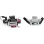 Smittybilt 9500 lb 97495 XRC GEN2 Winch-9500 Pound Load Capacity + 2811 Textured Black Winch Cradle for 8,000 lb. - 12,000 lb. Winches